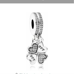 Best Friends Forever DangleRetired Sterling Silver Best Friends Forever Dangle